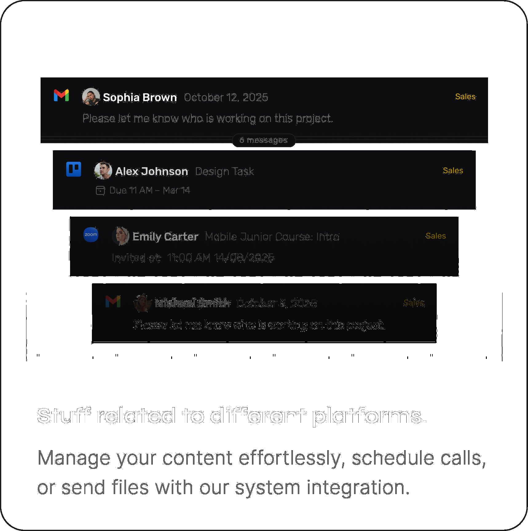Content related to platforms