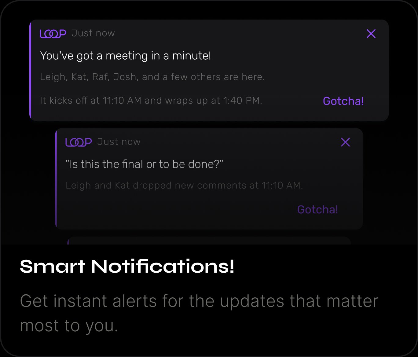 Smart Notifications